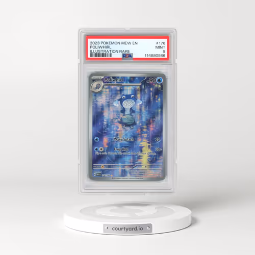 2023 Pokémon Mew EN-151 #176 Poliwhirl - Illustration Rare (PSA 9 MINT)