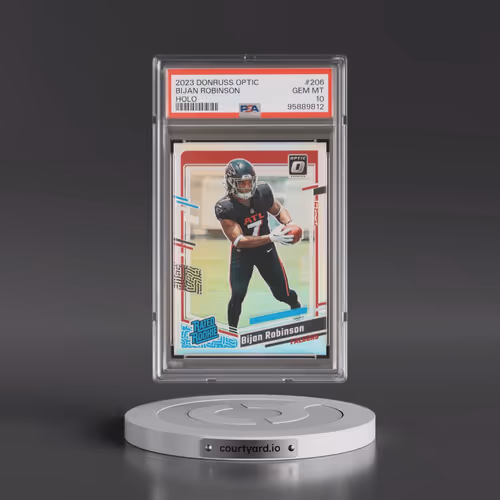 2023 Panini Donruss Optic #206 Bijan Robinson - Holo (PSA 10 GEM MINT)