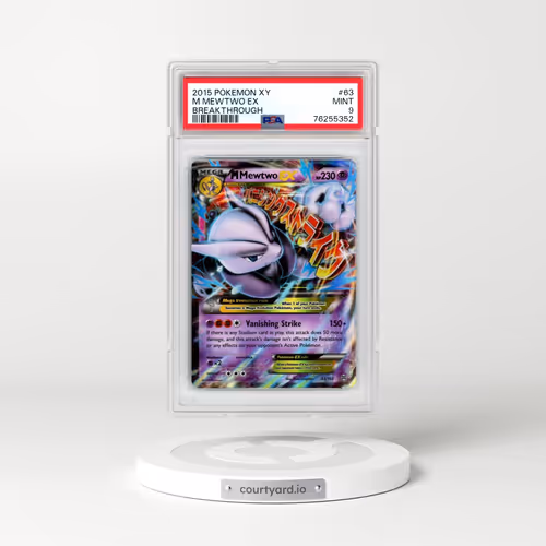 2015 Pokémon XY Breakthrough #63 M Mewtwo EX - Holo (PSA 9 MINT)