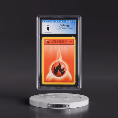 1999 Base Set #98/102 Fire Energy - 1st Edition 1st Edition (CGC 9 MINT)