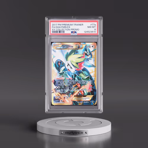 2017 Pokémon Premium Trainer XY Collection Promo #77a Shaymin EX - Holo Full Art (PSA 8 NM-MT)