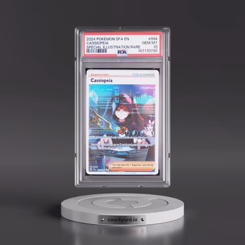 2024 Pokémon Sfa EN-Shrouded Fable #094 Cassiopeia - Special Illustration Rare (PSA 10 GEM MINT)