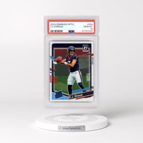 2023 Panini Donruss Optic #244 CJ Stroud (PSA 10 GEM MINT)