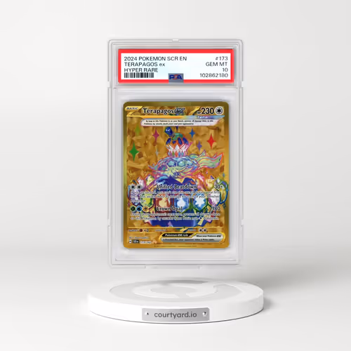2024 Pokémon Scr EN-Stellar Crown #173 Terapagos EX - Holo Hyper Rare (PSA 10 GEM MINT)