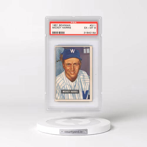 1951 Bowman #311 Mickey Harris (PSA 6 EX-MT)