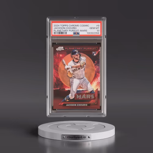 2024 Topps Chrome Cosmic Planetary Pursuit #9 Jackson Chourio - Mars (PSA 10 GEM MINT)