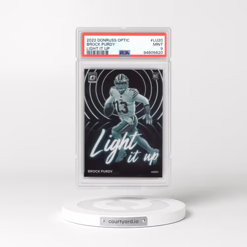2022 Panini Donruss Optic Light It Up #LU20 Brock Purdy (PSA 9 MINT)