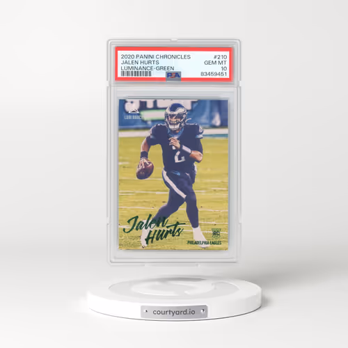 2020 Panini Chronicles Luminance #210 Jalen Hurts - Green (PSA 10 GEM MINT)