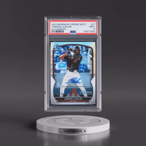 2023 Bowman Chrome National #27 Jordan Lawlar - Autograph (PSA 9 MINT)
