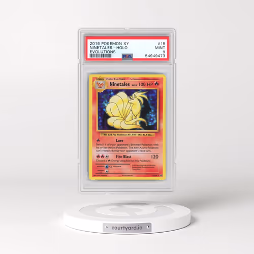 2016 Pokémon XY Evolutions #15 Ninetales - Holo (PSA 9 MINT)