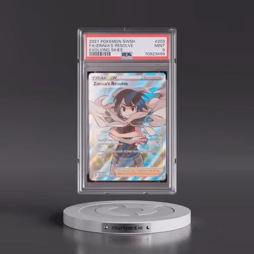 2021 Pokémon Sword & Shield Evolving Skies #203 Zinnia's Resolve - Full Art (PSA 9 MINT)