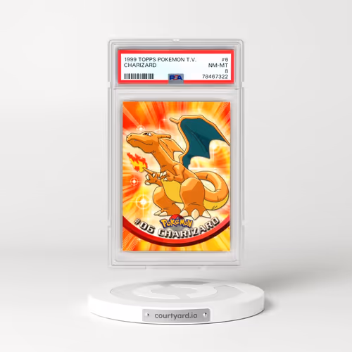 1999 Topps Pokémon TV #6 Charizard (PSA 8 NM-MT)