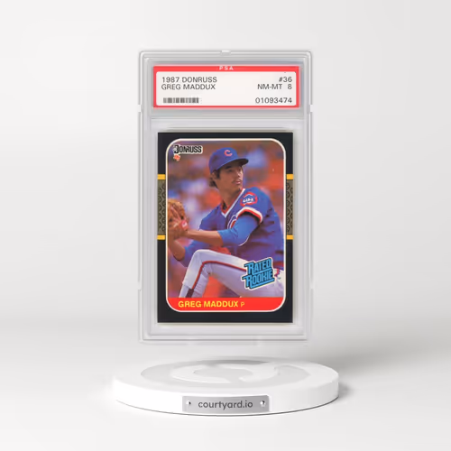 1987 Donruss #36 Greg Maddux (PSA 8 NM-MT)