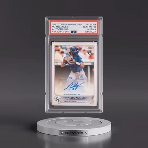 2022 Topps Chrome Update Autographs #ACMJM MJ Melendez (PSA 10 GEM MINT)