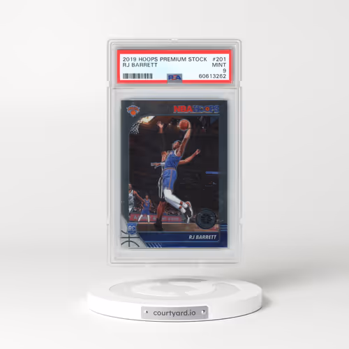 2019 Panini Hoops Premium Stock #201 RJ Barrett (PSA 9 MINT)