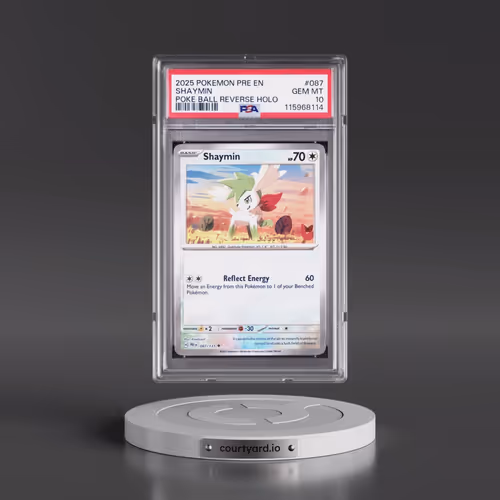 2025 Pokémon Pre EN-Prismatic Evolutions #087 Shaymin - Reverse Holo Poke Ball (PSA 10 GEM MINT)