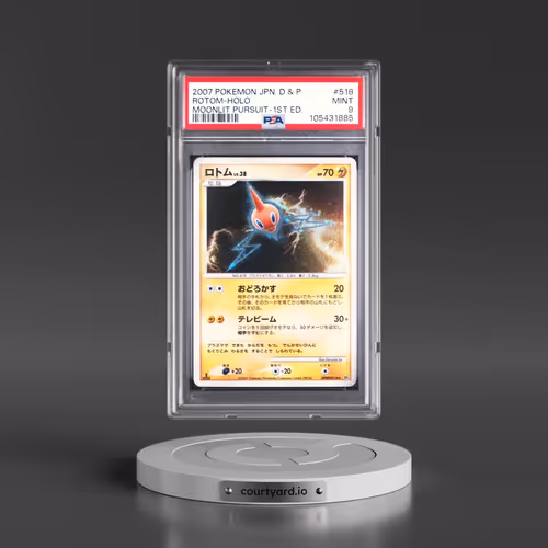 2007 Pokémon Diamond & Pearl Moonlit Pursuit #518 Rotom - 1st Edition Holo (PSA 9 MINT)