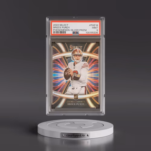 2022 Panini Select Phenomenon #PHE18 Brock Purdy - Silver Prizm (PSA 9 MINT)