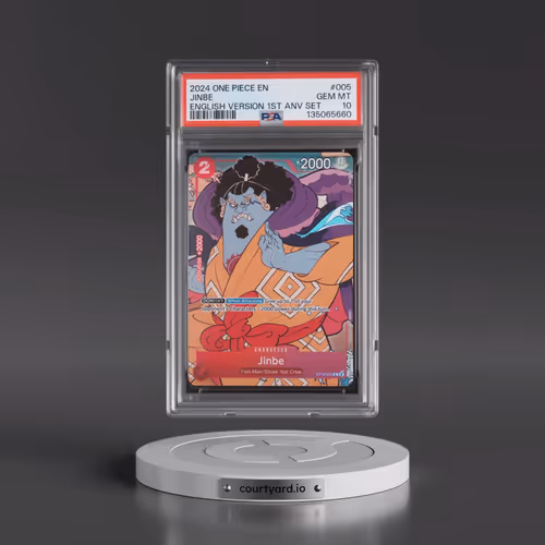 2024 One Piece English Version 1st Anniversary Set #005 Jinbe (PSA 10 GEM MINT)