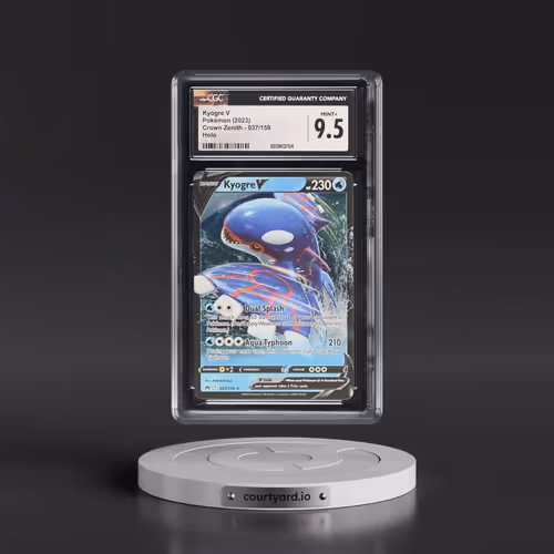 2023 Crown Zenith #037/159 Kyogre V - Holo (CGC 9.5 MINT+)