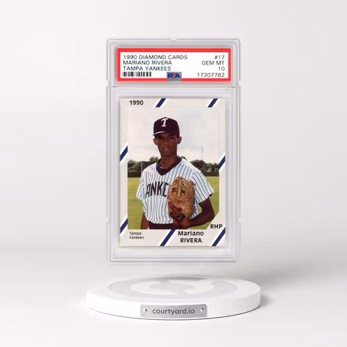 1990 Diamond Cards Tampa Yankees #17 Mariano Rivera (PSA 10 GEM MINT)