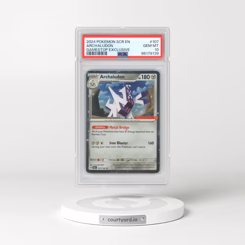 2024 Pokémon Scr EN-Stellar Crown #107 Archaludon - Gamestop Exclusive (PSA 10 GEM MINT)