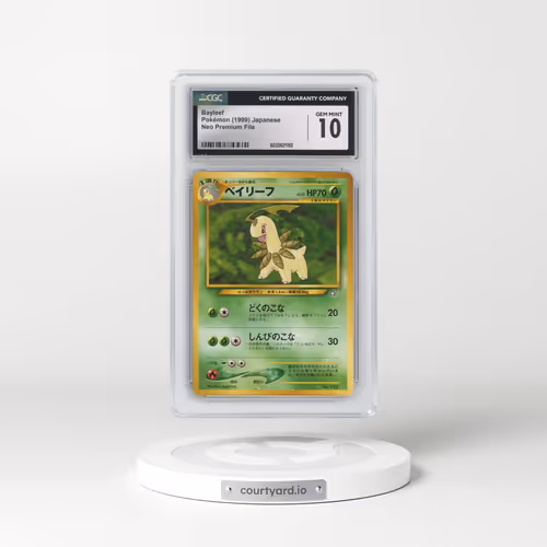 1999 Neo Premium File #153 Bayleef - No Rarity (CGC 10 GEM MINT)