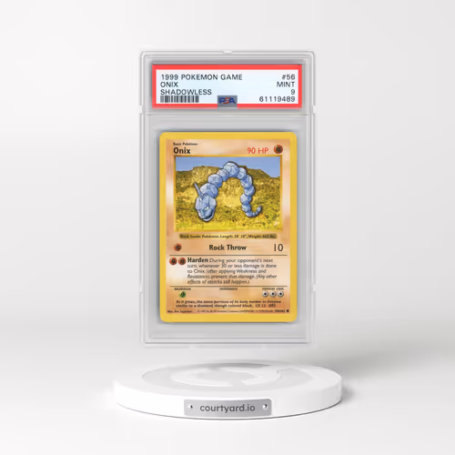 1999 Pokémon Game #56 Onix - Shadowless (PSA 9 MINT)