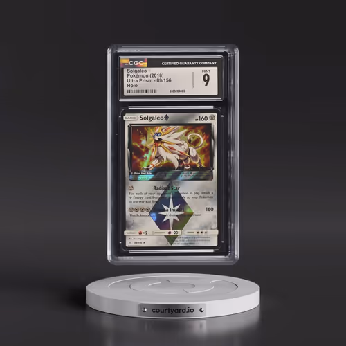 2018 Ultra Prism #89/156 Solgaleo â?? - Holo (CGC 9 MINT)