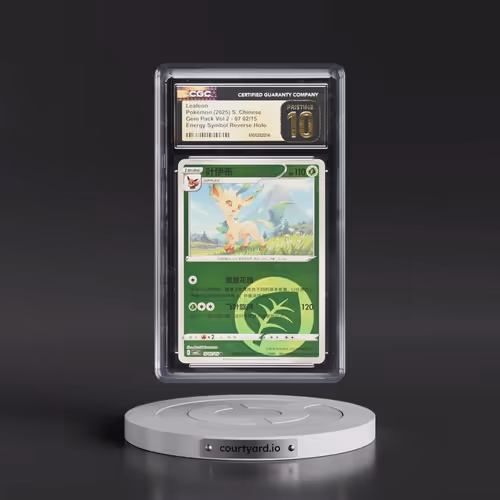 2025 Gem Pack Volume 2 - CBB2C - Simplified #07 02/15 Leafeon - Reverse Holo Energy Symbol (CGC 10 P