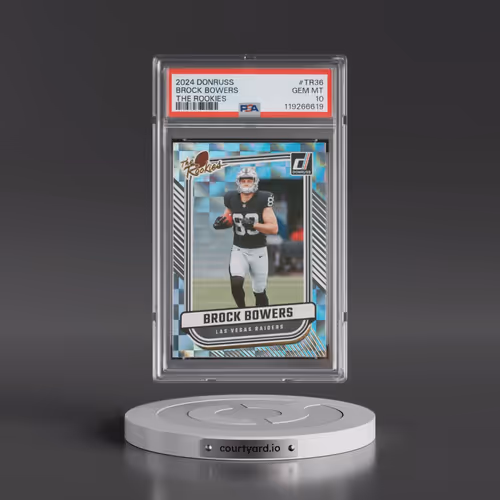 2024 Panini Donruss the Rookies #TR36 Brock Bowers (PSA 10 GEM MINT)