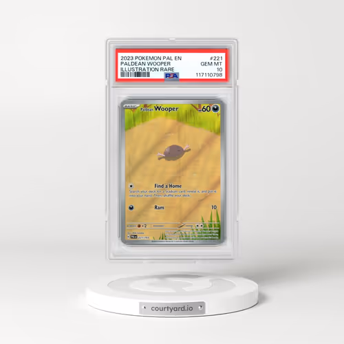 2023 Pokémon Pal EN-Paldea Evolved #221 Paldean Wooper - Illustration Rare (PSA 10 GEM MINT)