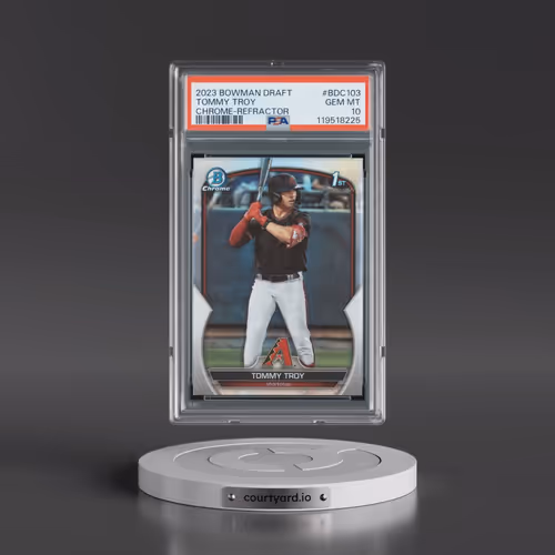 2023 Bowman Draft #BDC103 Tommy Troy - Chrome-Refractor (PSA 10 GEM MINT)