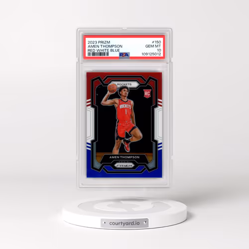 2023 Panini Prizm #150 Amen Thompson - Red White Blue (PSA 10 GEM MINT)