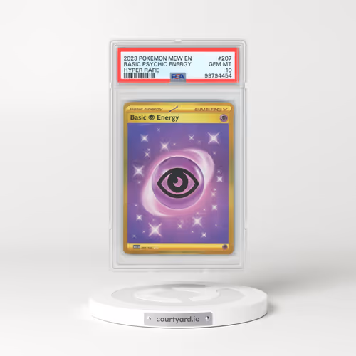 2023 Scarlet & Violet 151 - MEW EN #207 Psychic Energy - Hyper Rare (PSA 10 GEM MINT)
