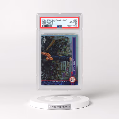 2024 Topps Chrome US Olympic and Paralympic Hopefuls #119 Steph Curry - Refractor (PSA 10 GEM MINT)