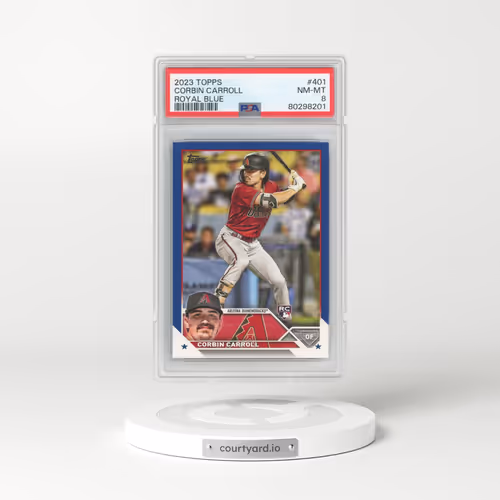 2023 Topps #401 Corbin Carroll - Royal Blue (PSA 8 NM-MT)