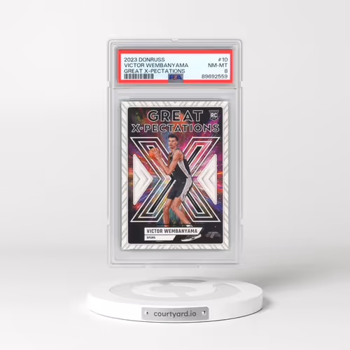 2023 Panini Donruss Great X-Pectations #10 Victor Wembanyama (PSA 8 NM-MT)