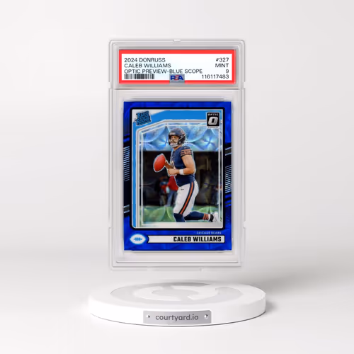 2024 Panini Donruss #327 Caleb Williams - Optic Preview-Blue Scope (PSA 9 MINT)
