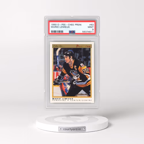 1990 O-Pee-Chee Premier #63 Mario Lemieux (PSA 9 MINT)