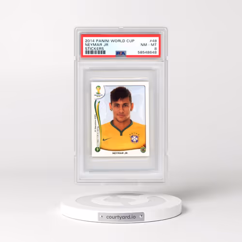 2014 Panini World Cup Stickers #48 Neymar Jr. (PSA 8 NM-MT)