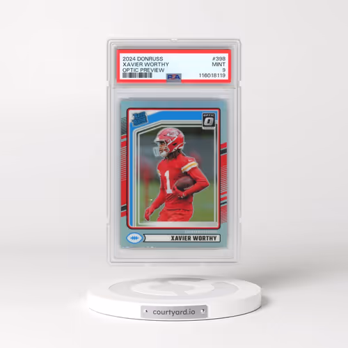 2024 Panini Donruss #398 Xavier Worthy - Optic Preview (PSA 9 MINT)