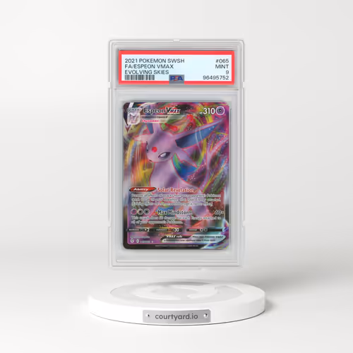 2021 Pokémon Sword & Shield Evolving Skies #065 Espeon Vmax - Full Art (PSA 9 MINT)