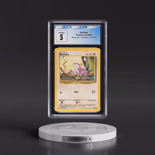 1999 Base Set #61/102 Rattata (CGC 5 EX)