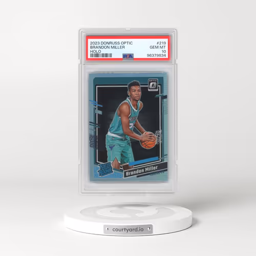 2023 Panini Donruss Optic #219 Brandon Miller - Holo (PSA 10 GEM MINT)
