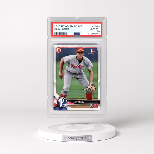 2018 Bowman Draft #BD25 Alec Bohm (PSA 10 GEM MINT)