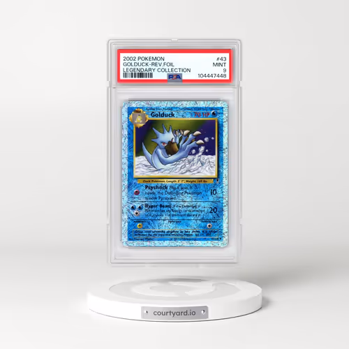 2002 Pokémon Legendary Collection #43 Golduck - Reverse Foil (PSA 9 MINT)