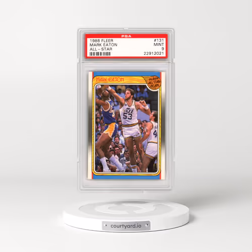 1988 Fleer #131 Mark Eaton - All-Star (PSA 9 MINT)