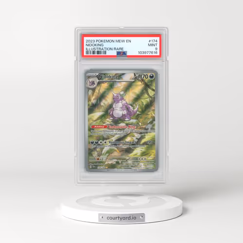 2023 Pokémon Mew EN-151 #174 Nidoking - Illustration Rare (PSA 9 MINT)