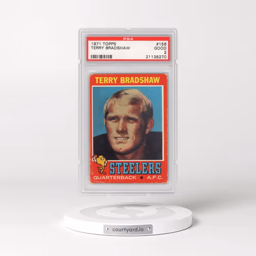1971 Topps #156 Terry Bradshaw (PSA 2 GOOD)